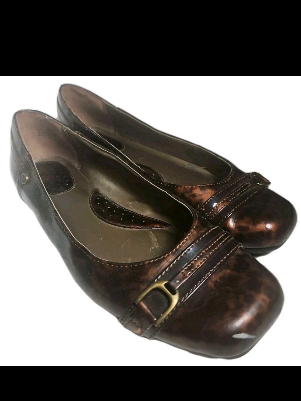 Clarks Molten SlipOn Women 9M 13288 Loafer Ballet Flat Office Work Comfort Y2[7D